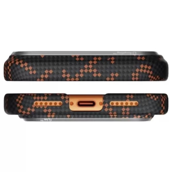 Фото - Чехол для смартфона Pitaka Edge Ultra-Slim Case Monogram Black/Orange for iPhone 17 Pro Max (KI1704PTKP)